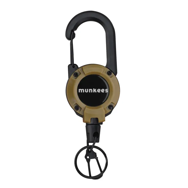 Munkees sleutelhanger karabiner met trekkoord