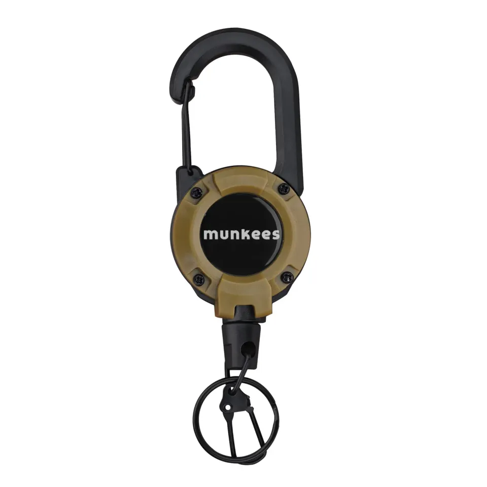 Munkees sleutelhanger karabiner met trekkoord