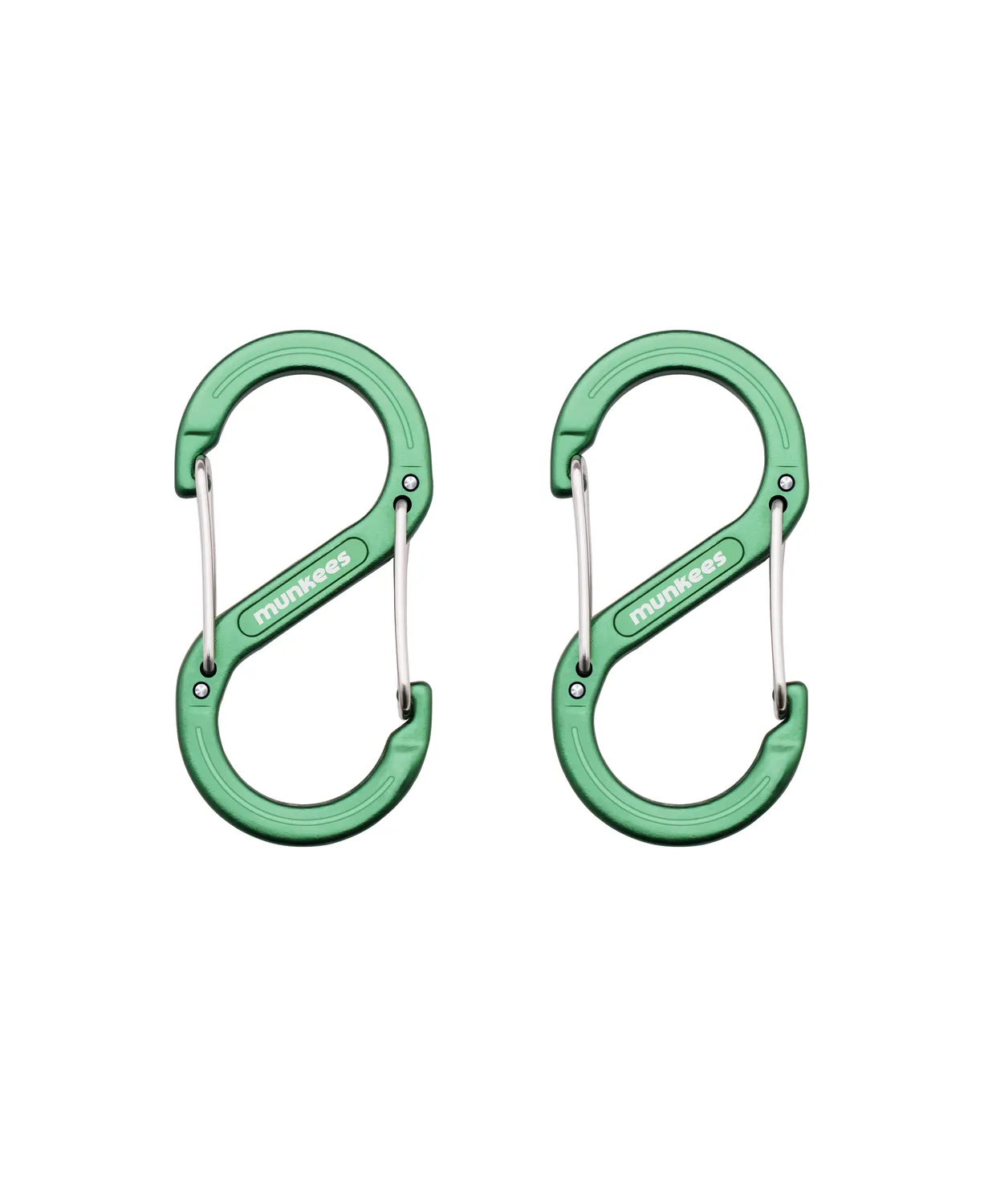 Munkees S-vorm karabijnhaak aluminium 2 stuks