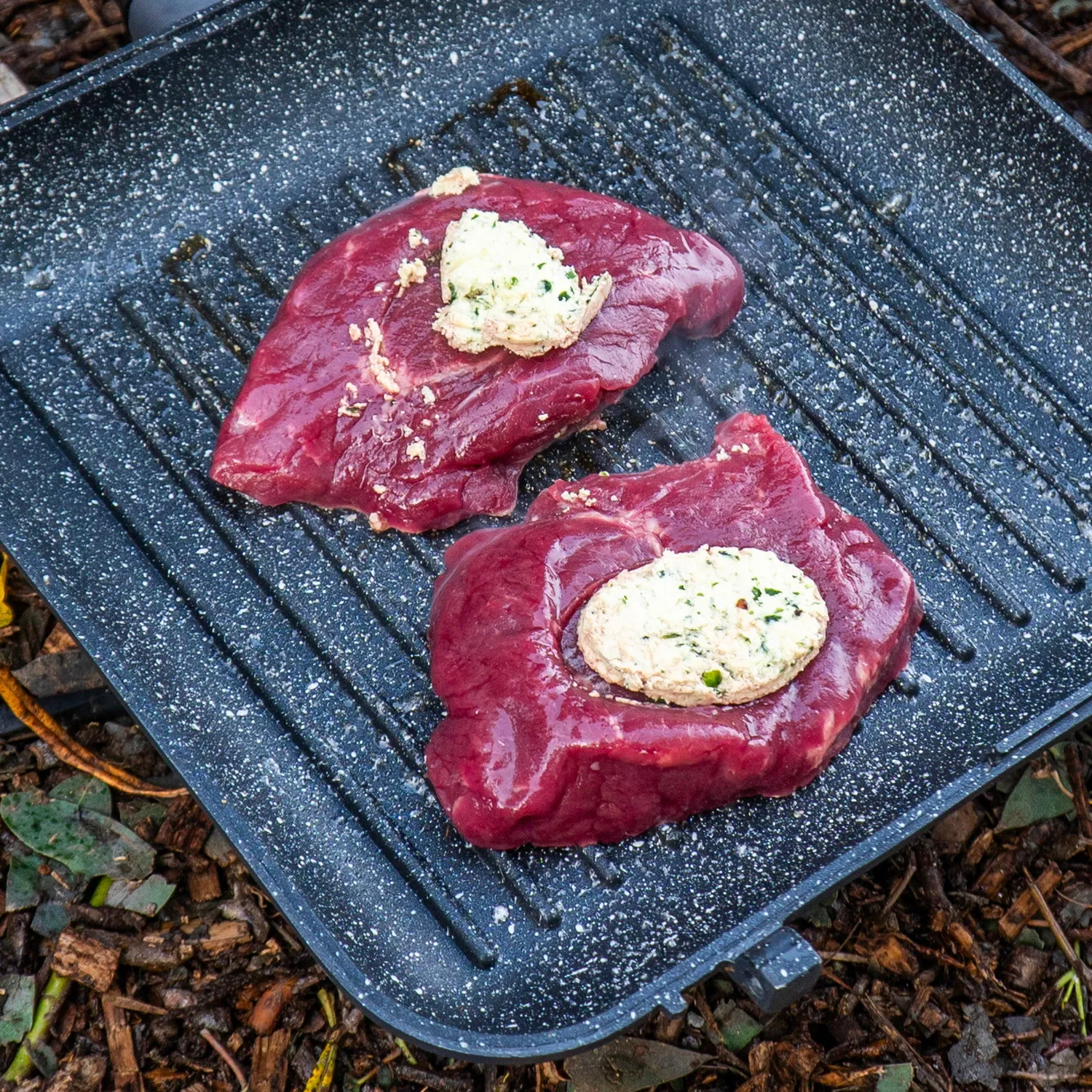 Ridgemonkey Connect Pan & Griddle XXL pannenset granite