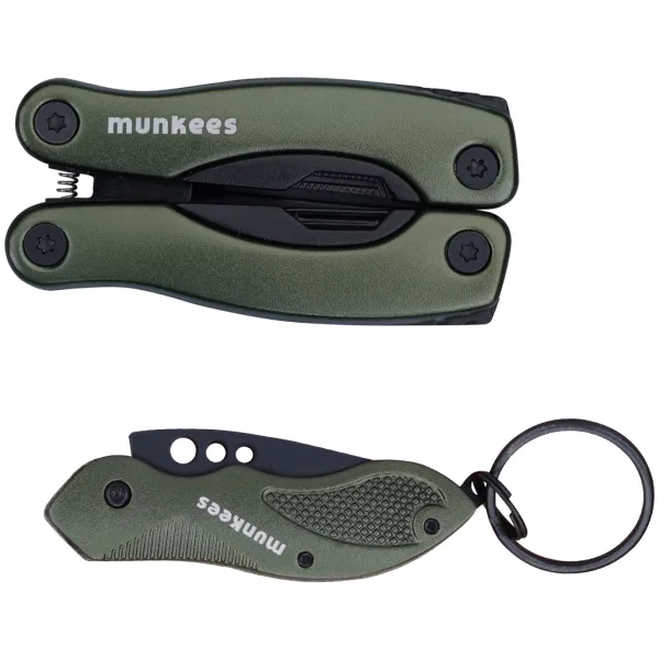 Munkees Multi Duo Olive multitool flessenopener schroevendraaier