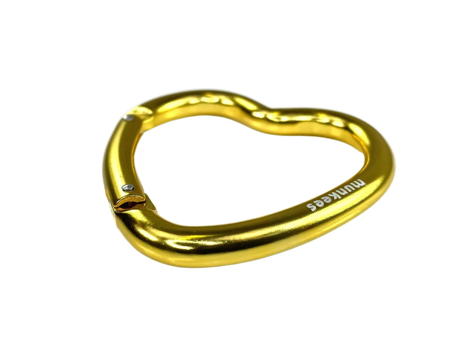 Munkees Hart Karabijnhaak II Goud 6 cm Aluminium