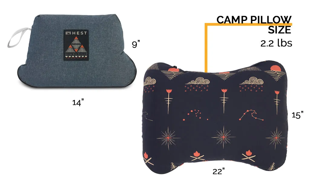 Hest X Pollard Camp Pillow kampeerkussen memoryfoam