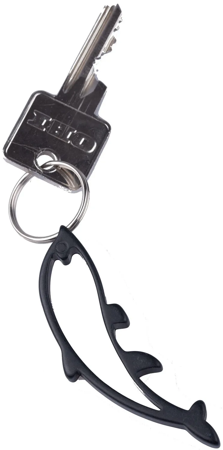 Munkees Dolfijn sleutelhanger met flesopener rood