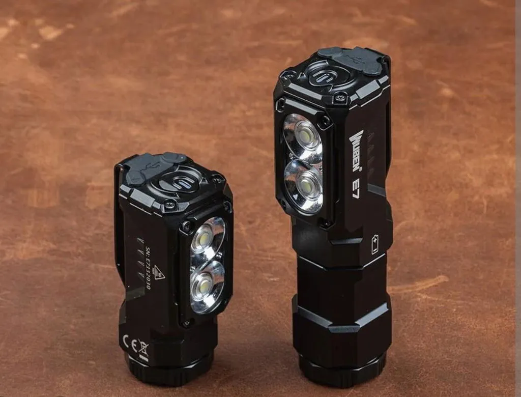 Wuben E7 hoofdlamp 1800 lumen zwart 6500K 80 gram