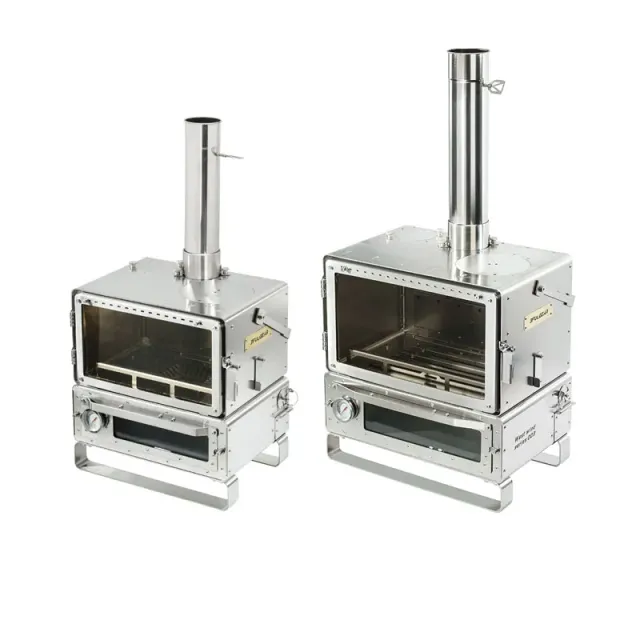 3F UL Gear West Wind tentkachel RVS met glasdeur